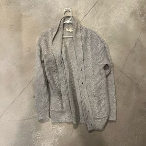 Madewell Men’s Grey Cardigan Sweater (Medium)